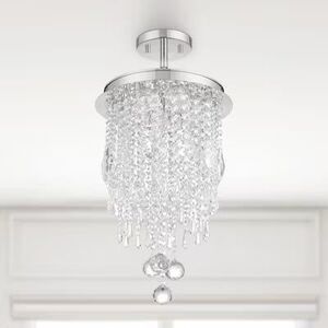 allen + roth Barclay 1 -Light Chrome Modern/contemporary Tiered LED Small Hangin